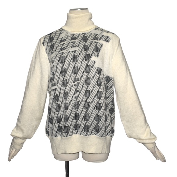 Maison Martin Margiela Deconstructed Houndstooth Knit Turtleneck Sweater - Picture 10 of 10